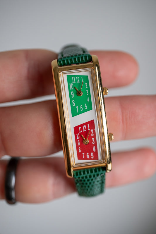 Seiko x Virginia Slims | Dual time, Christmas colors!